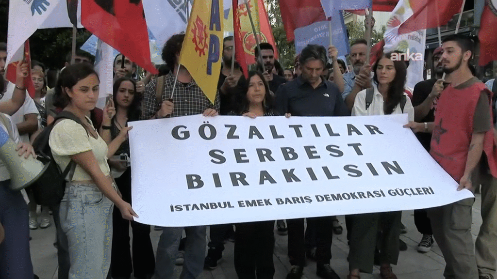 ESP’ye yönelik operasyona İstanbul Emek Barış ve Demokrasi Güçleri’nden protesto