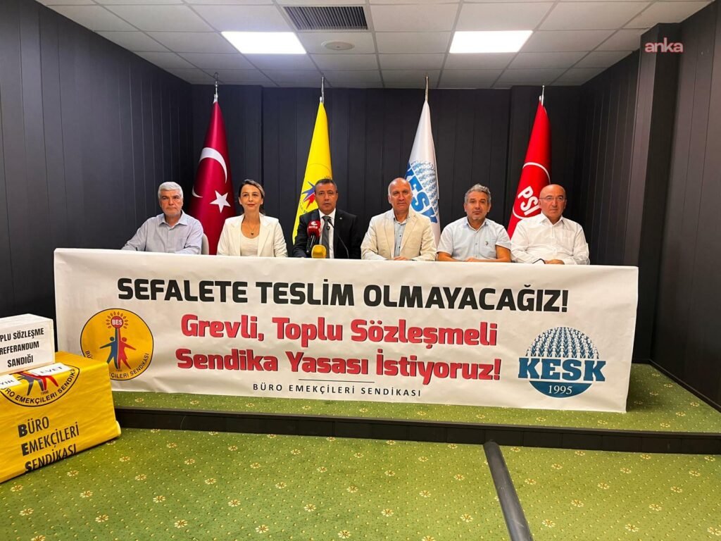 BES’ten 8. dönem toplu sözleşmesinin yenilenmesi için çağrı: “Yandaşlar Hakem’e götürdü, biz emekçiye götürüyoruz”