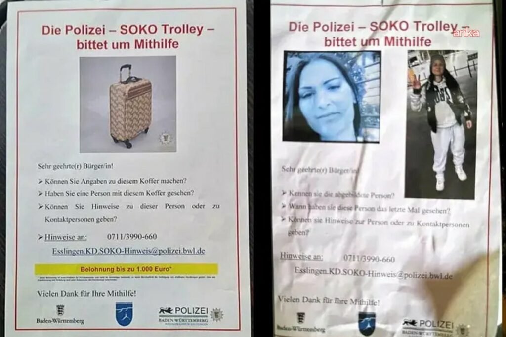 Almanya’da Türk kadının cansız bedeninin bavul içinde bulunması: Polis 44 kişilik özel bir ekip kurdu