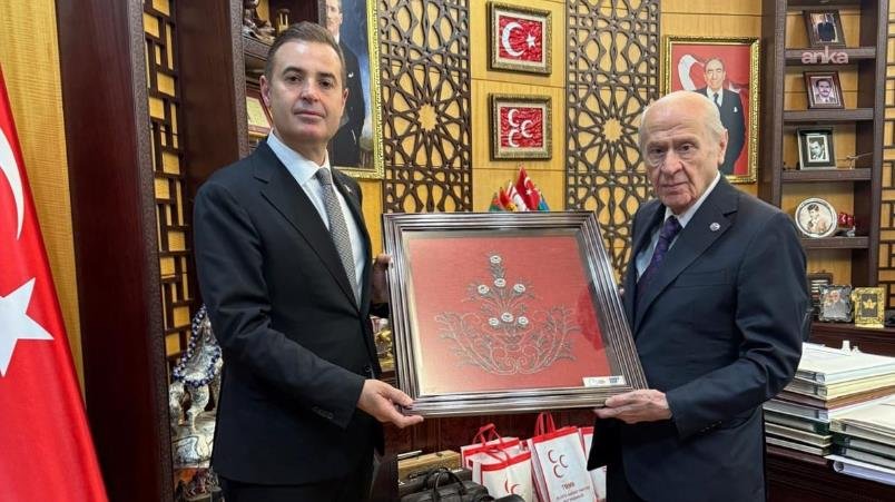 Balıkesir Büyükşehir Belediye Başkanı Ahmet Akın’dan Devlet Bahçeli’ye ziyaret