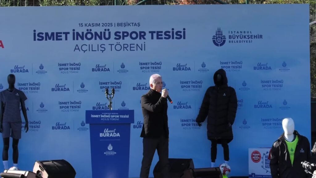 Beşiktaş İsmet İnönü Spor Tesisi yenilendi… Açılışta konuşan Nuri Aslan: Bu kara günler geçecek. Adalet çok yakın. Özgürlük mutlaka gelecek
