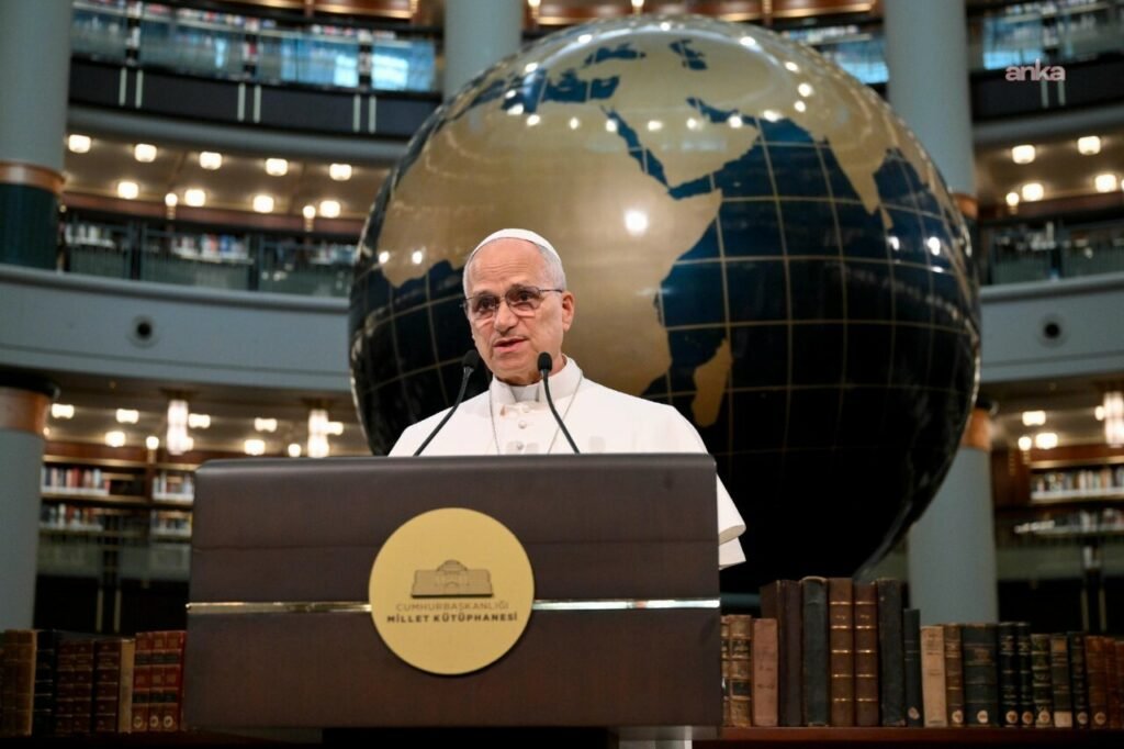 Papa 14. Leo Ankara’da konuştu: “Dünya hâlâ adalet ve barışın çiğnenmesine yol açan ihtiraslar ve tercihler yüzünden istikrarsız durumda”