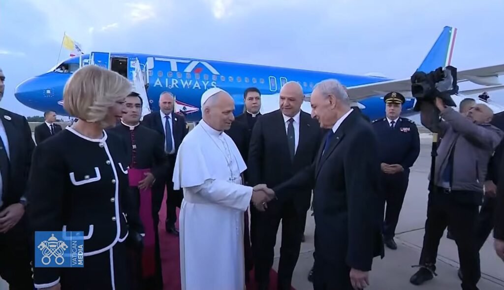 Papa 14. Leo, Türkiye ziyaretinin ardından üç günlük programı için Beyrut’ta