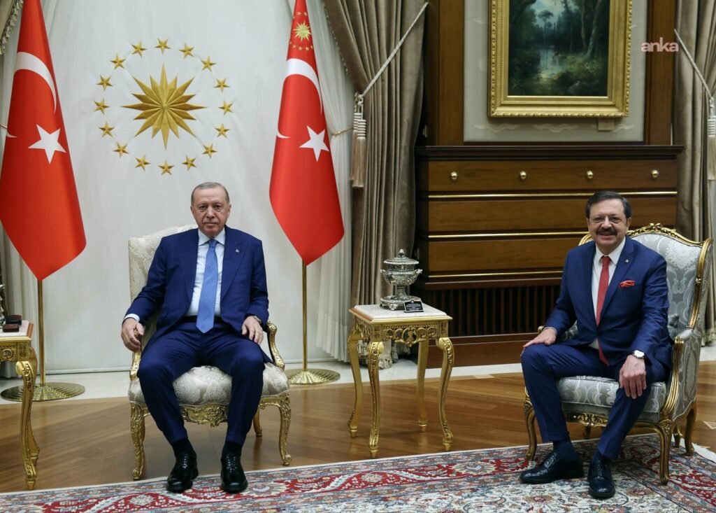 Cumhurbaşkanı Erdoğan, TOBB Başkanı Hisarcıklıoğlu’nu kabul etti