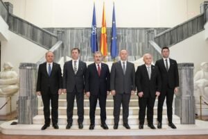 Mustafa Destici, Kuzey Makedonya Meclisi’nde temaslarda bulundu