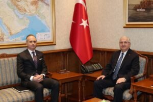 Bakan Güler, Tiran Büyükelçisi Erciyes’i kabul etti