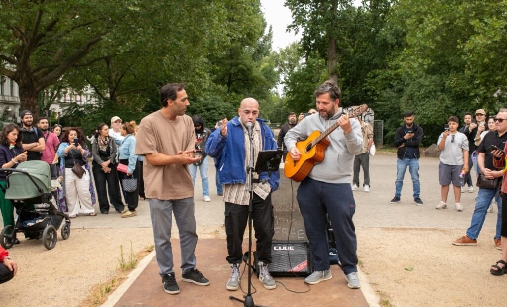Berlin’de Deniz Göktaş’a destek eylemi