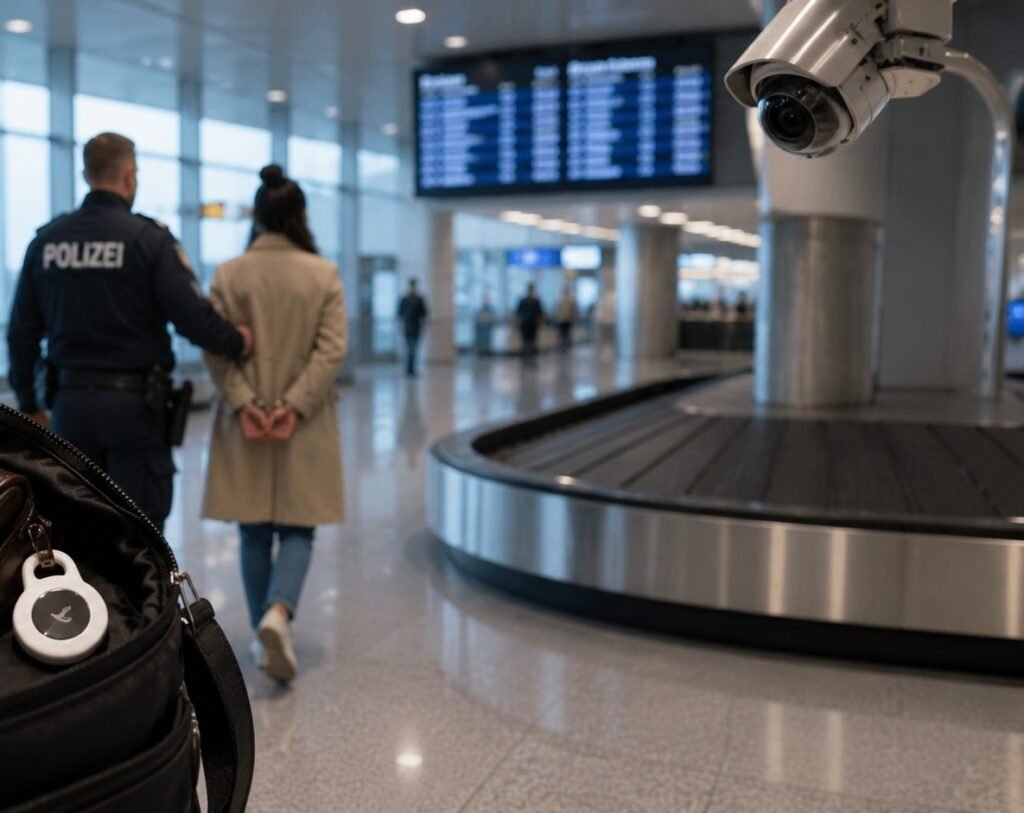 Frankfurt havalimanı’nda bagaj takibi hırsızlık şüphelisini yakalattı